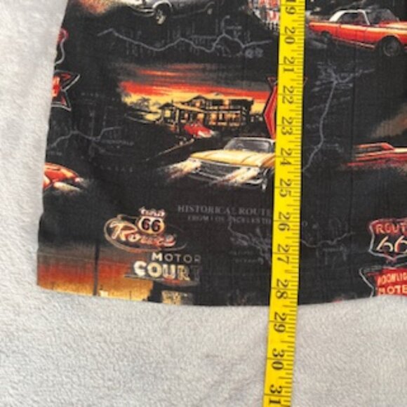 North River Outfitters Route 66 Button Down Shirt With Muscle Cars Large - Picture 5 of 14